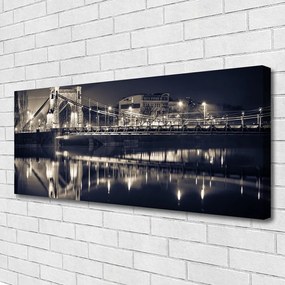 Obraz na płótnie Konstrukcja Stalowego Mostu