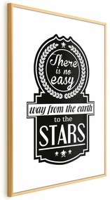 Plakat Big lesson 60x90 cm z ramą złotą z marginesem ARTGEIST B