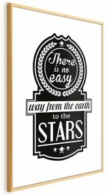 Plakat Big lesson 60x90 cm z ramą złotą z marginesem ARTGEIST B