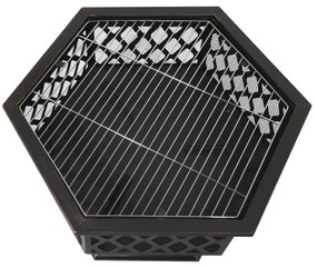 Cattara 13008 Palenisko z pokrywą Hexagon, 60,5 x70 x 62,5 cm