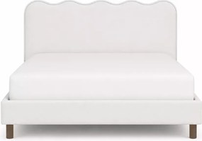 Łóżko tapicerowane Poof 160x200 / 180x200 ze stelażem z wysokim eleganckim zagłowiem
