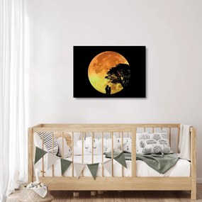 Obraz na szkle - cienie w świetle księżyca (70x50 cm)