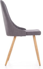 Tapicerowane krzesło do jadalni z przeszyciami K285 Halmar