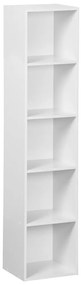 Biały regał 30x24x132 cm Cube – Casa Selección