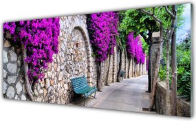 Panel Szklany Odpoczynek w Parkowej Alejce