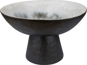 Czarno-kremowa kamionkowa misa ø 31,5 cm By Hand – Mette Ditmer Denmark