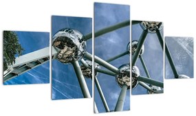 Obraz - Atomium w Brukseli (125x70 cm)