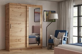 Szafa Przesuwna LISSIO 100 cm z Lustrem Szafa Dwudrzwiowa