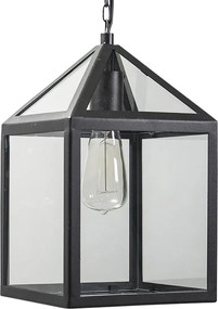 Industrialna lampa wisząca zewnętrzna czarna IP23 - Amsterdam