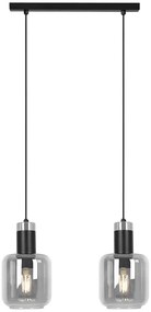 Lampa wisząca z podwójnym kloszem grafitowa E4-H88