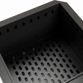 Outsunny Palenisko ogrodowe Feuerstelle, z hakiem, 48 x 48 x 41 cm, Czarny