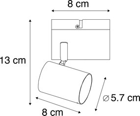 Inteligentny reflektor biały regulowany kwadratowy z Wifi GU10 50mm - Jeana