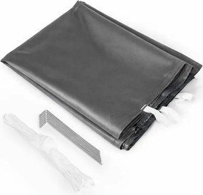 Pawilon ogrodowy, eventowy FG4, 3x3 m automatyczny - namiot z regulacją wysokości, szary