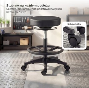 Stołek warsztatowy na kółkach