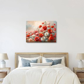 Obraz na szkle - Obraz na szkle z makami (70x50 cm)
