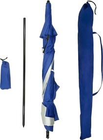 Parasol plażowy SOLARO z filtrem UV 210x200 cm, niebieski