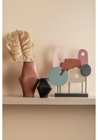 Brązowy wazon z żywicy polimerowej (wysokość 30 cm) Twisted Rib – PT LIVING