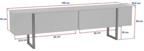 Stolik pod telewizor Serenity Travertine