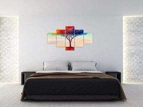 Obraz malowanego drzewa (125x70 cm)