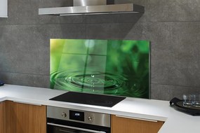 Szklany Panel Czysta Kropla w Makro