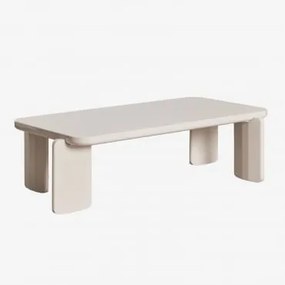 Prostokątny Stolik Kawowy 120x60 Cm Z Mdf Genewa Kremowa Tapioca - Sklum