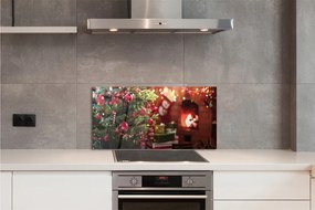 Panel szklany do Kuchni Bombki i Świąteczne Podarki