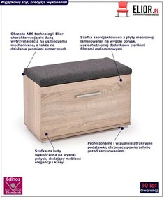 Szafka na buty z siedziskiem Kaloe L2 - dąb sonoma