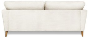 Biała sztruksowa sofa 206 cm Paris – Scandic