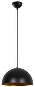 Czarna lampa wisząca z metalowym kloszem ø 30 cm Coppa – Opviq lights