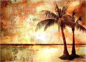 Obraz - Palmy na plaży (70x50 cm)