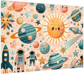 Obraz na szkle - Kawałki z kosmosu (70x50 cm)