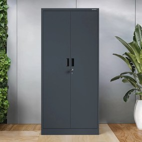 Szafa JAN Compact 1750 x 800 x 400 mm, antracytowa