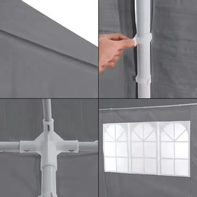 Pawilon ogrodowy 3x9m ze ściankami i oknami - duży namiot imprezowy, altana eventowa