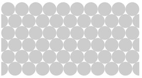 Zestaw 50 matowych naklejek na szkło Ambiance Circle