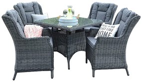 Zestaw do jadalni z rattanu EDEN 1 + 4