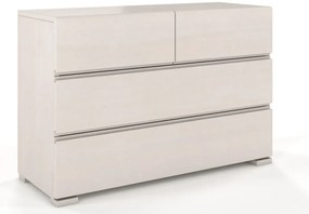 Komoda drewniana z szufladami Narcyx 3S - Biały mat