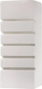 Kinkiety nowoczesny Flaam, ceramika/szkło - 1 źródło światła 4000K - L.10.5 x H.26 cm - biały