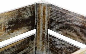 Drewniane pudełko VINTAGE DIVERO brązowe - 51 x 36 x 23 cm