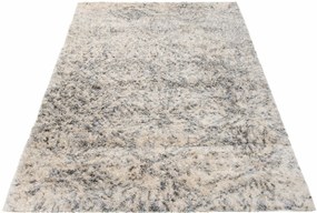Włochaty kremowych dywan shaggy w skandynawskim stylu L2-T05