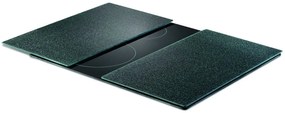 Szklane płyty ochronne ANTHRACITE GRANIT na kuchenkę – 2 sztuki, ZELLER