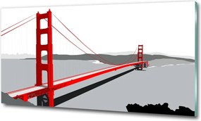 Foto obraz szklany Most San Francisco