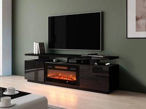 Szafka RTV Aniceto z kominkiem