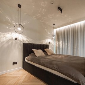 Wisząca lampa ring z akrylowym kryształkiem Tiffany No.1