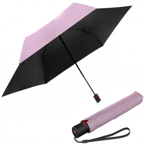 KNIRPS U.200 ROSE WITH BLACK - elegancki damski parasol w pełni automatyczny