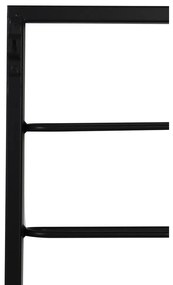 Czarny wiszący metalowy regał na wino 42x120x6 cm Macaben – Light &amp; Living
