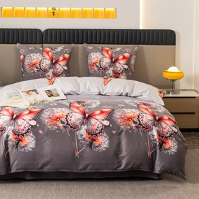 PrzytulneMieszkanie.pl PrzytulneMieszkanie.pl Pościel z mikrofibry FLARISSE szara Rozmiar pościeli: 70 x 80 cm | 140 x 200 cm