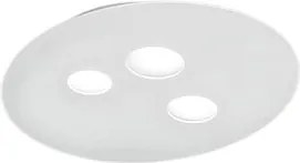 Lampa sufitowa Luna z białego metalu 47,5 x 40 cm, 3 żarówki GX53, maks. 3 x 8 W, IP20, nowoczesny okrągły kształt, żarówki nie są dołączone