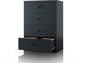 Szafa kartotekowa metalowa antracytowa: SARA XL V4, 900 x 1320 x 600 mm