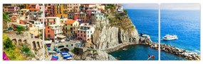 Obraz - Włoska wioska Manarola (170x50 cm)