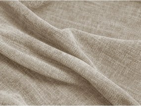 Beżowe tapicerowane łóżko dwuosobowe ze schowkiem ze stelażem 180x200 cm Martina – Micadoni